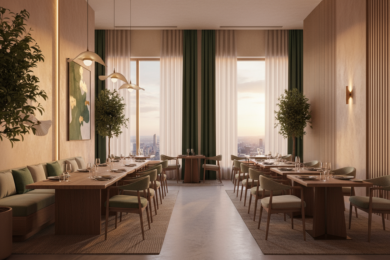 Fine dining med wave gardiner