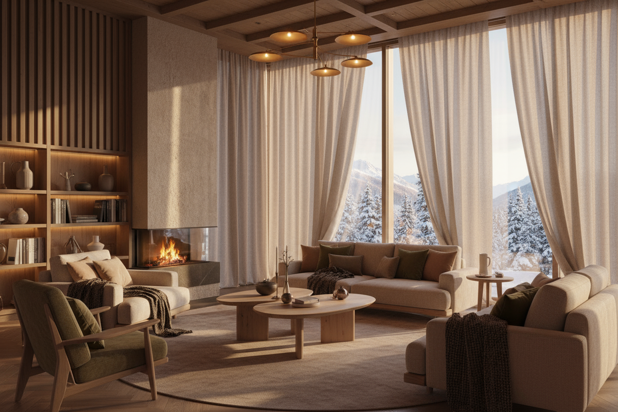 High-end hygge vinter lounge