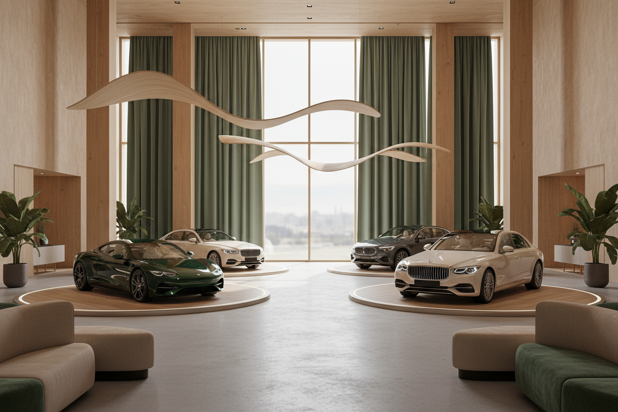 Luksus bil showroom