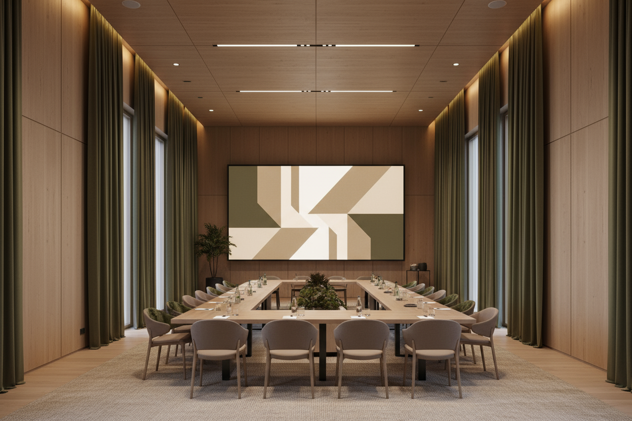 Ultra luksus konventionsrum med blackout gardiner